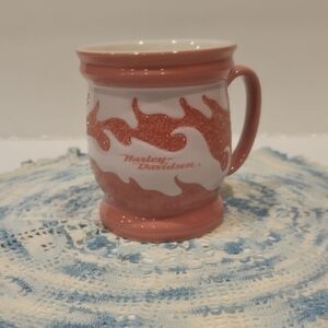 Harley-Davidson Red and White Flame Mug